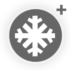 snowflake in circle - dark grey (icon)
