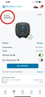 FPL EVolution app says that the Wi-Fi signal is weak