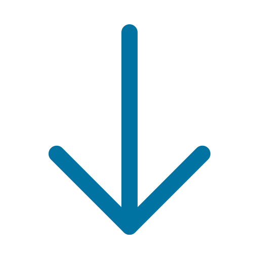 blue arrow pointing downward