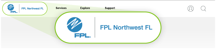 example region identifier by FPL website logo