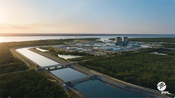 aerial view of power plant