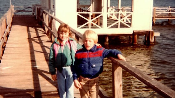 picture of geoff and his sister