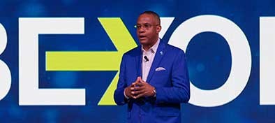 Man speaking at NWFL symposiun