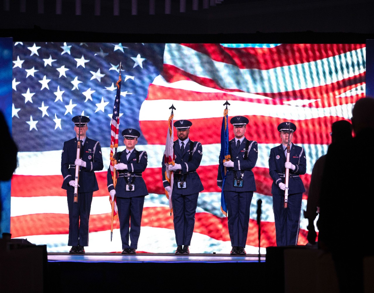 NWFL 2024 Symposium - soldiers on stage