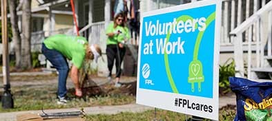 FPL volunteer sign