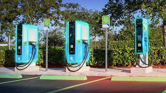 a row of fpl evolution chargers