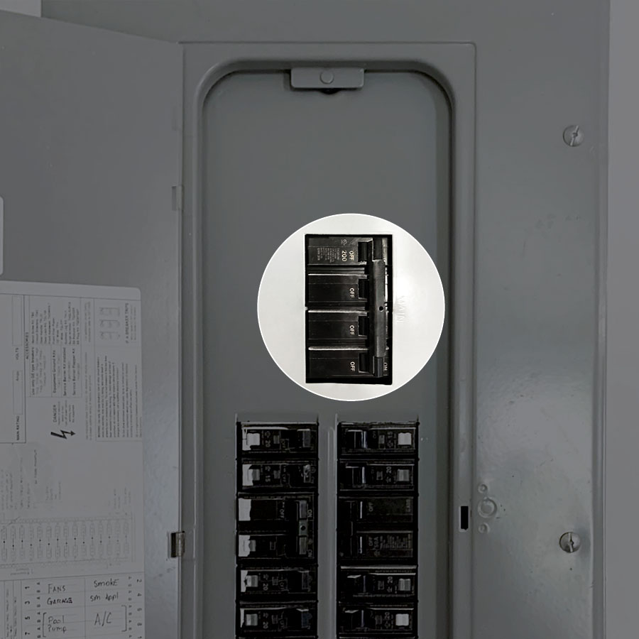 inside service disconnect with amp photo example