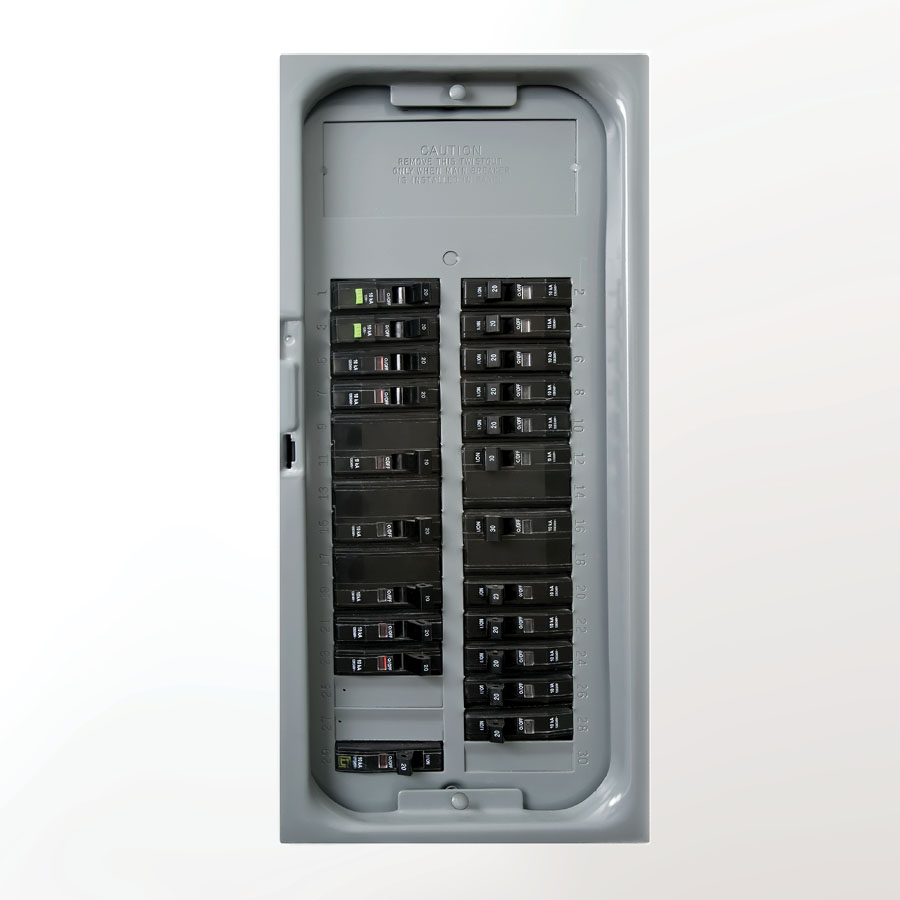full breaker panel photo example