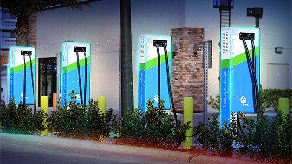fpl evolution chargers at a business