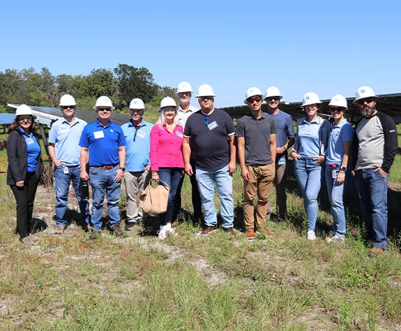 a solar insider tour group on manatee county