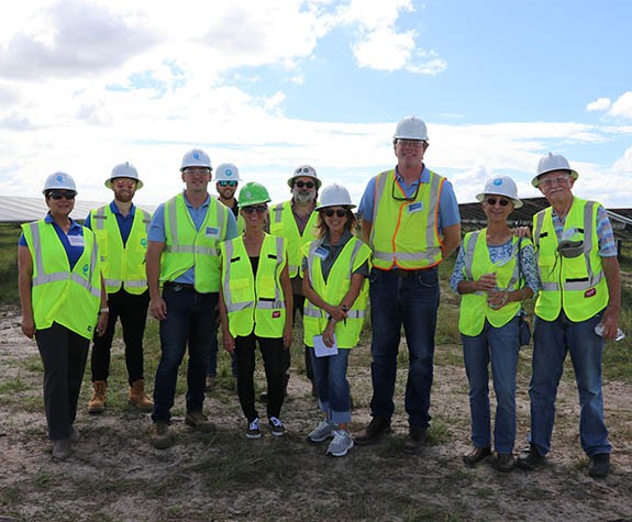 Solar Insider tour group in Brevard County