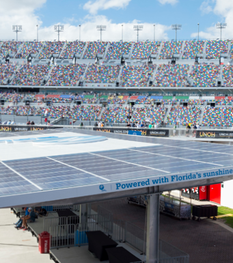 FPL solar panel at Daytona 
