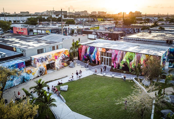 Aerial view of Wynwood