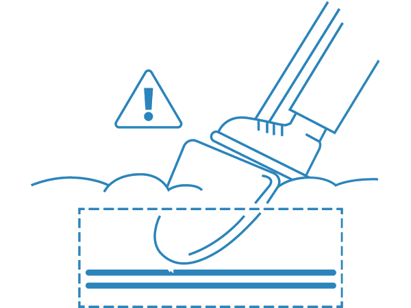 Call-Before-You-Dig single-color graphic