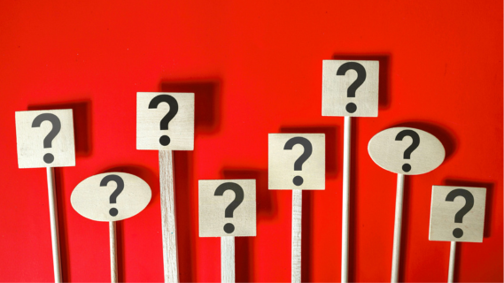 question marks