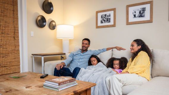 family on couch 