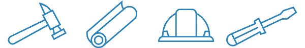 developers and contractors single-color graphic