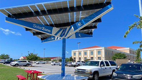 solar zone at the bay county complex