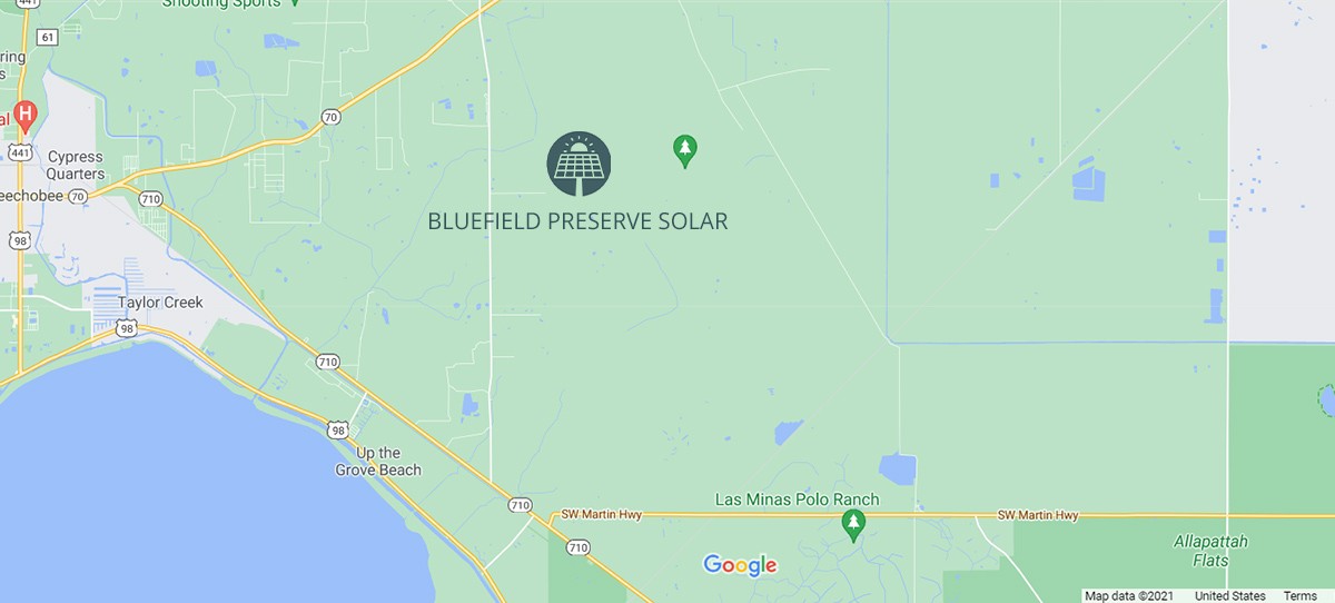 bluefield preserve solar energy center map