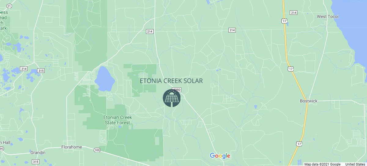 etonia creek solar center map