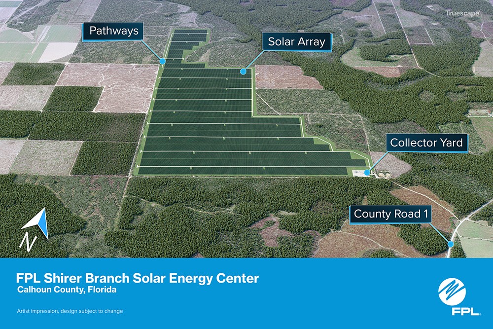 map of shirer branch solar energy center