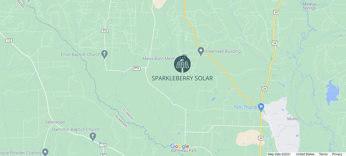 sparkleberry solar energy center map