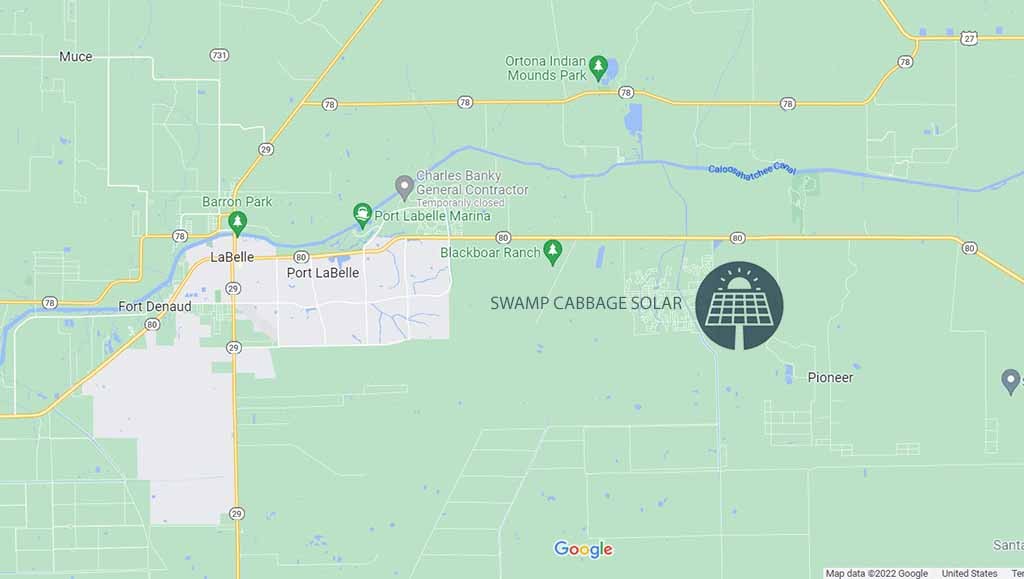 swamp cabbage solar map