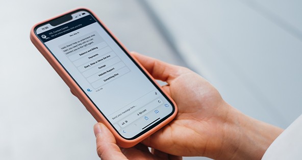 hand holding phone