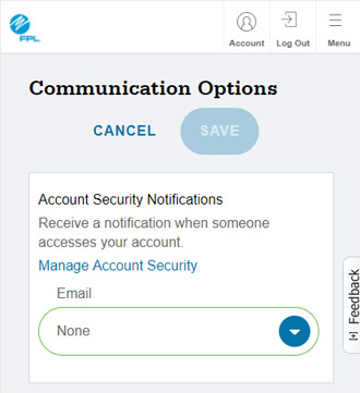 Account Security Notifications